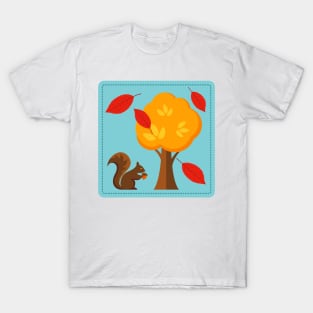 Cute Squirrel Tree T-Shirt